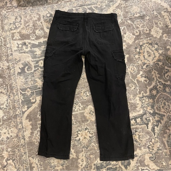 Men's Black Cargo Pants - Picture 1 of 8